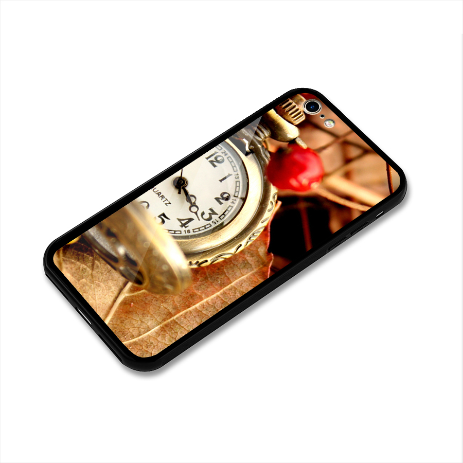 Clock And Cherry Glass Back Case for iPhone 6 6S