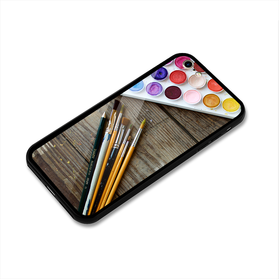 Color Palette and Brush Glass Back Case for iPhone 6 6S