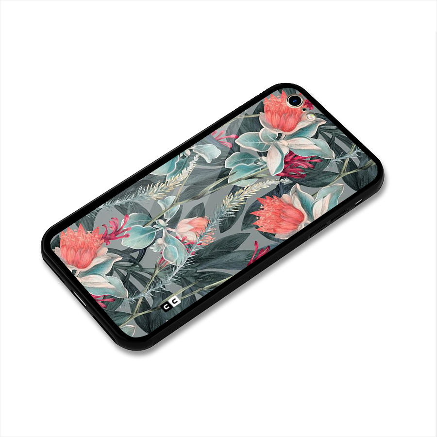 Colored Petals Glass Back Case for iPhone 6 6S