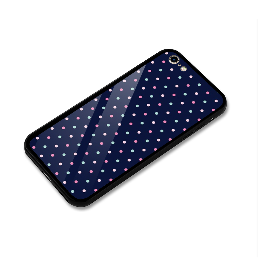 Colorful Dots Pattern Glass Back Case for iPhone 6 6S