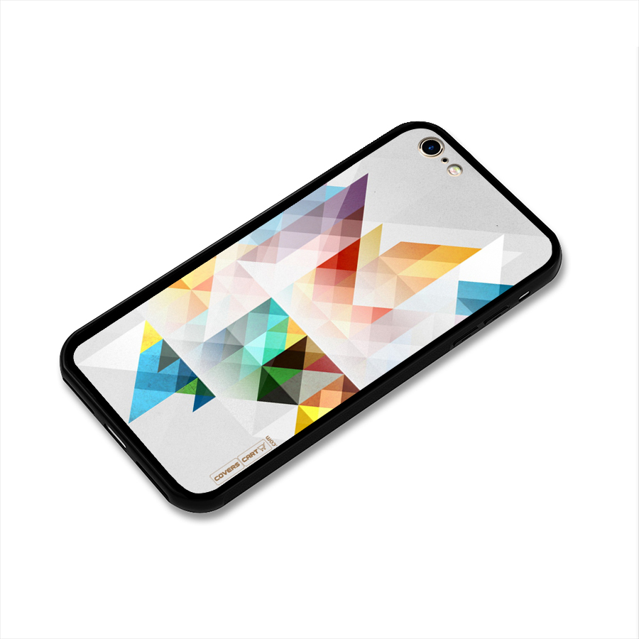 Colorful Geometric Art Glass Back Case for iPhone 6 6S