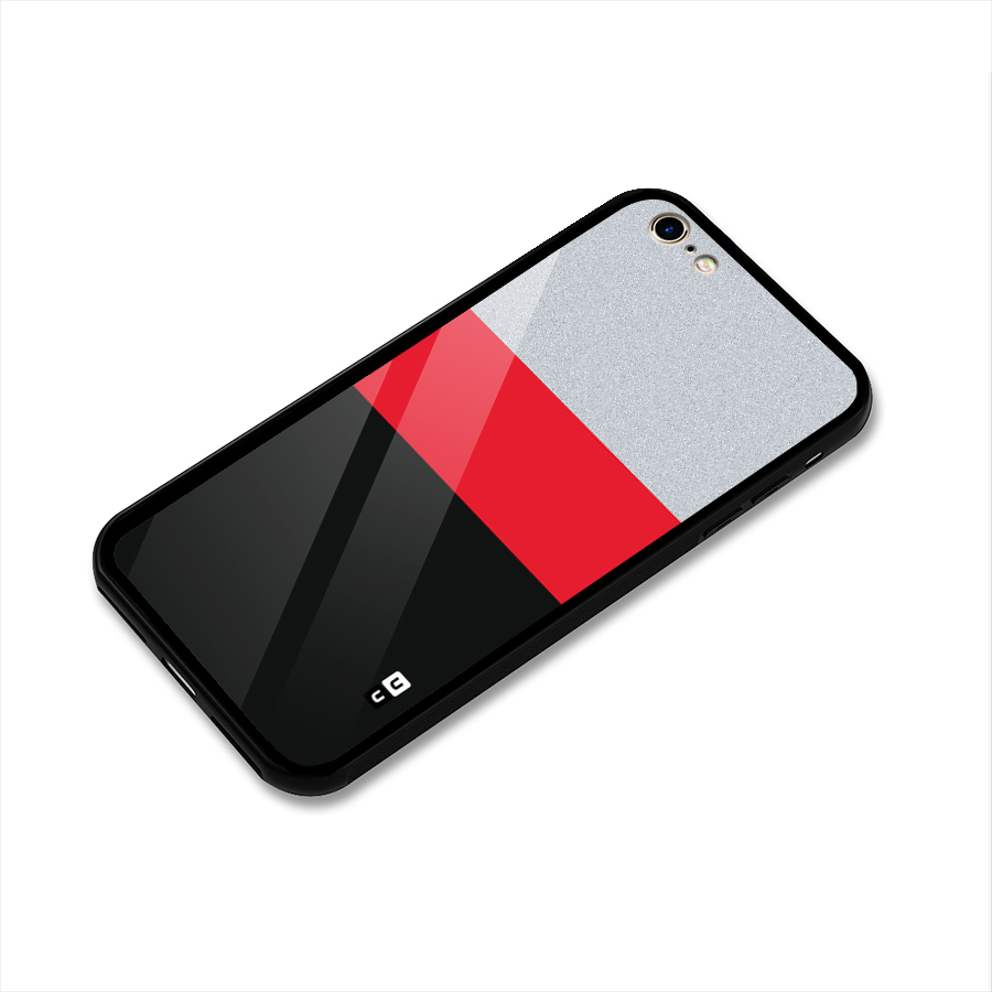 Cool Melange Stripe Glass Back Case for iPhone 6 6S