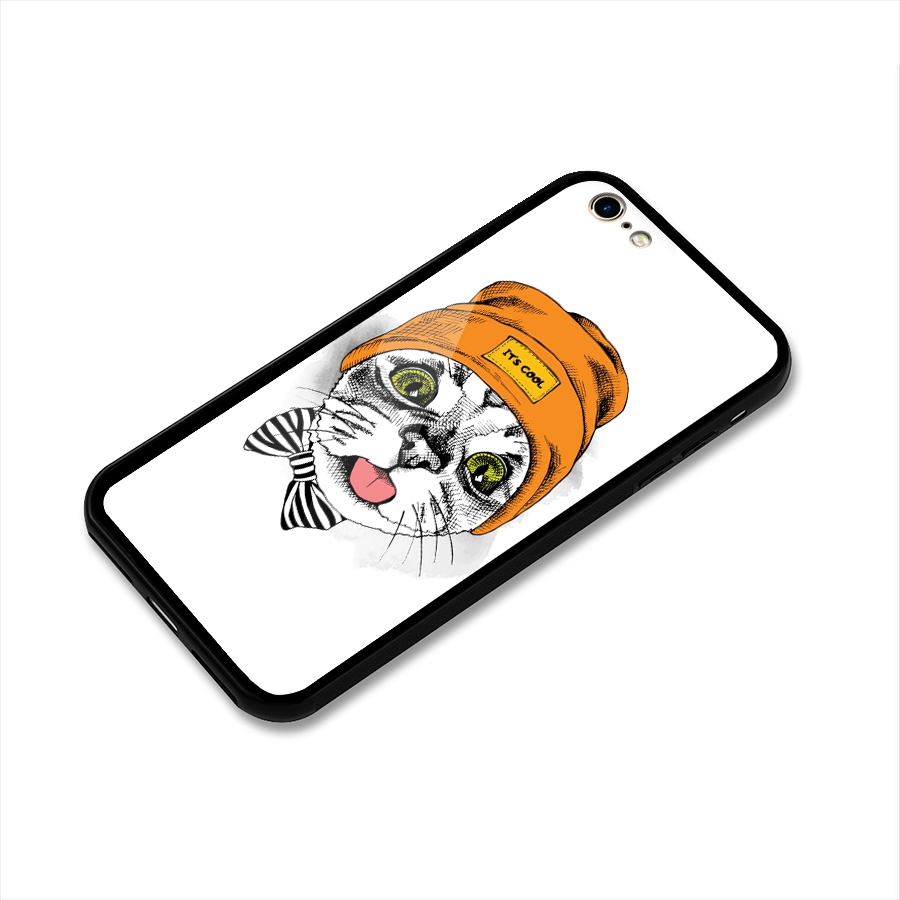 Cool cat Glass Back Case for iPhone 6 6S
