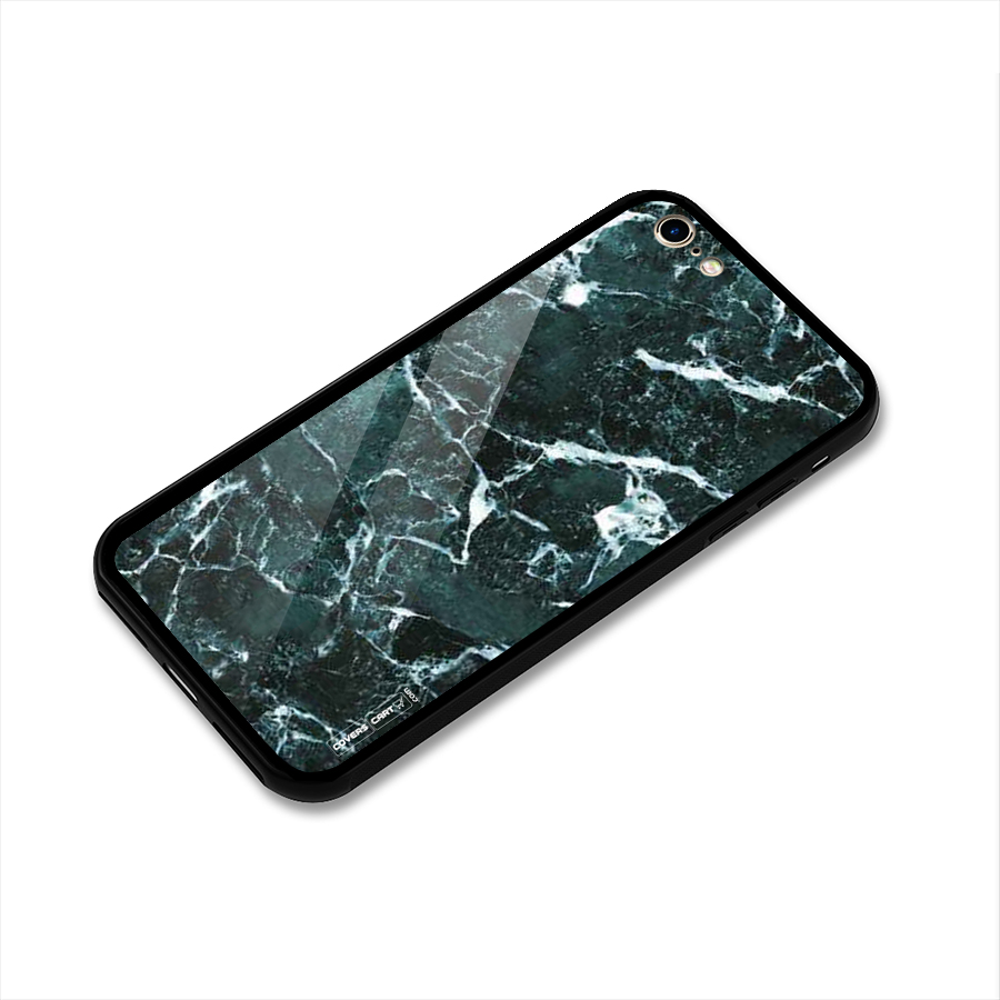 Dark Green Marble Glass Back Case for iPhone 6 6S