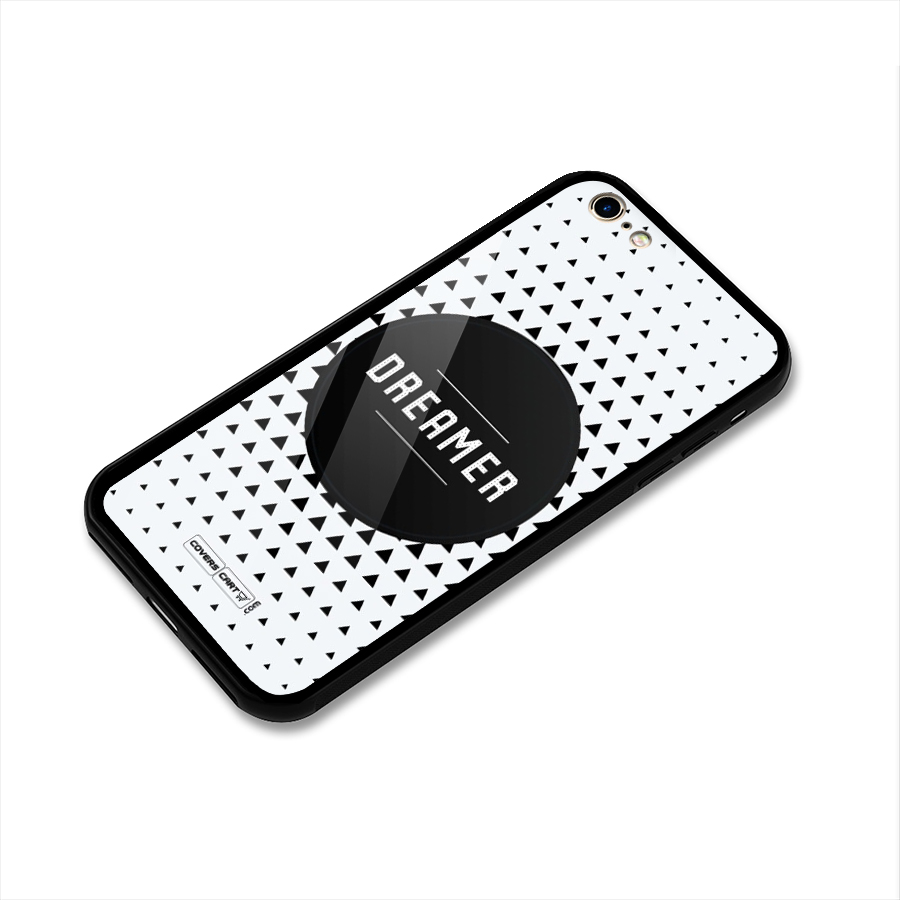 Dreamer Minimalist Glass Back Case for iPhone 6 6S