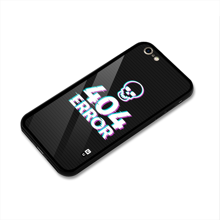Error 404 Skull Glass Back Case for iPhone 6 6S