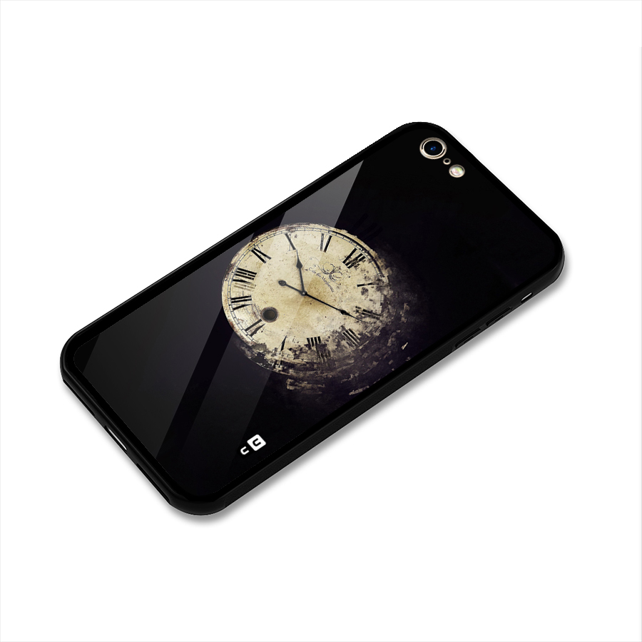 Fading Clock Glass Back Case for iPhone 6 6S