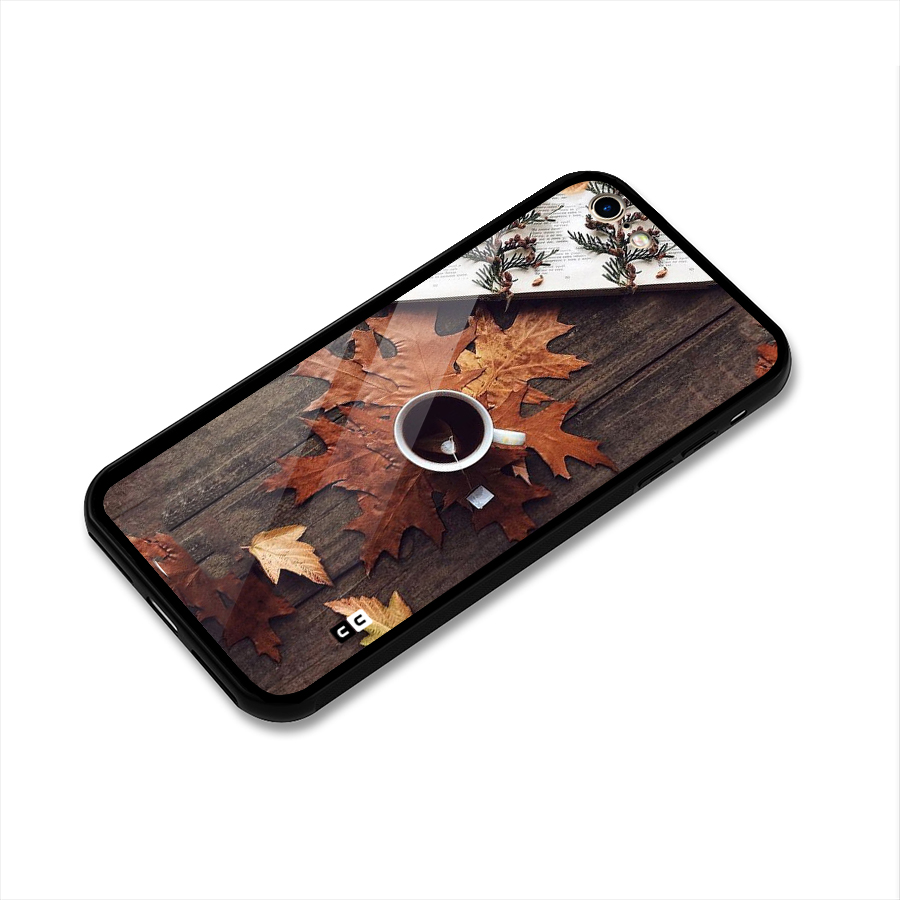 Fall Leaf Coffee Glass Back Case for iPhone 6 6S