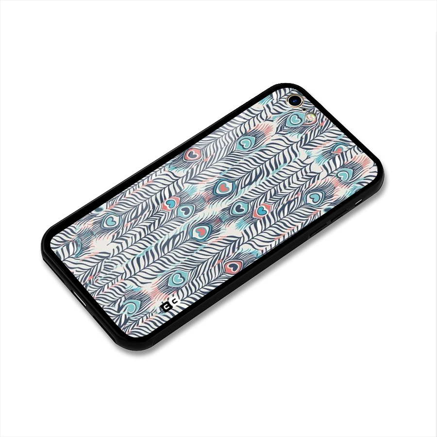 Feather Art Glass Back Case for iPhone 6 6S