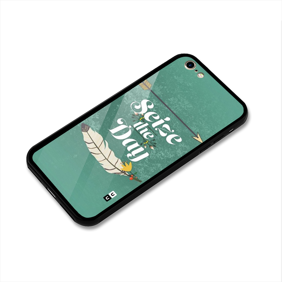 Feather Seize Glass Back Case for iPhone 6 6S