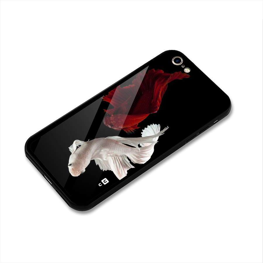 Fish Design Glass Back Case for iPhone 6 6S