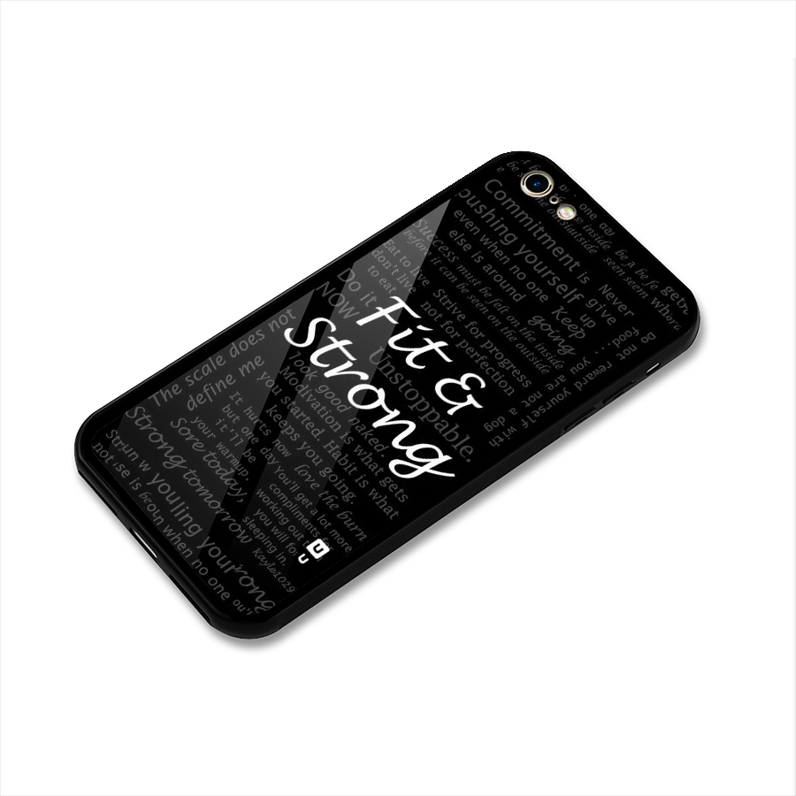 Fit And Strong Glass Back Case for iPhone 6 6S