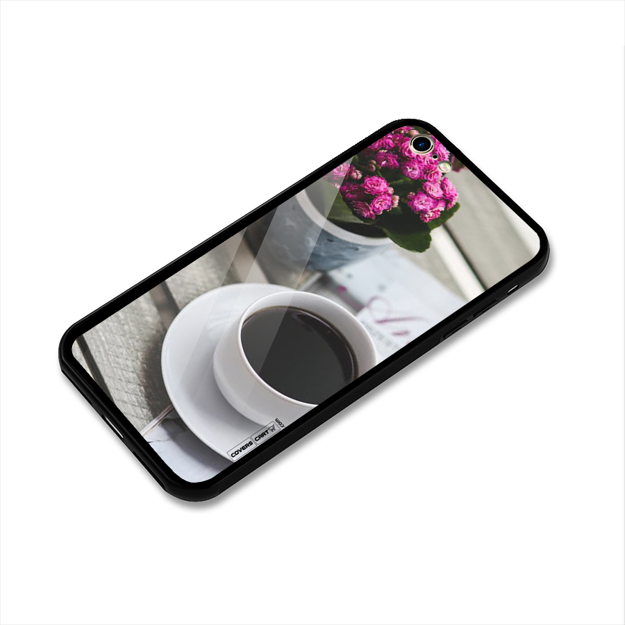 Flower And Blend Glass Back Case for iPhone 6 6S