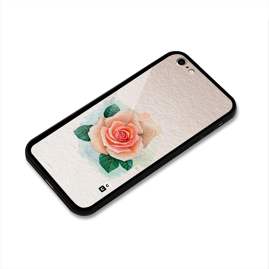 Flower Water Art Glass Back Case for iPhone 6 6S