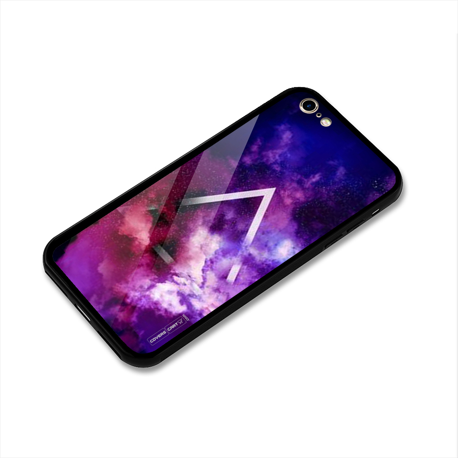 Galaxy Smoke Hues Glass Back Case for iPhone 6 6S