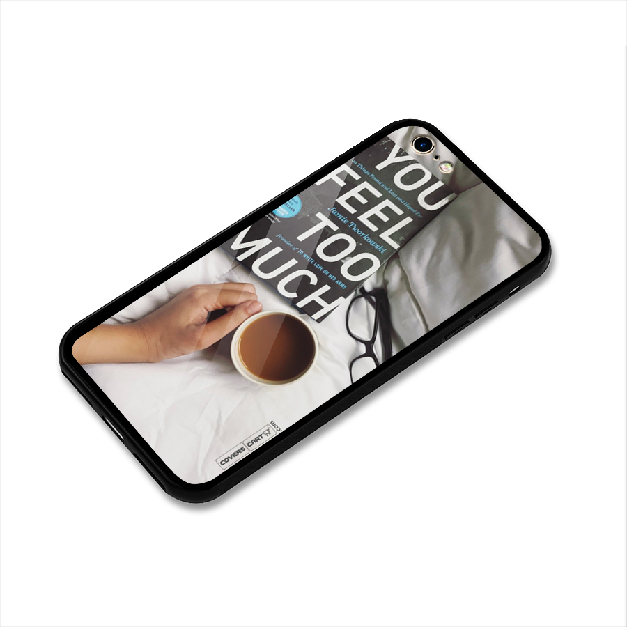 Good Reads And Coffee Glass Back Case for iPhone 6 6S