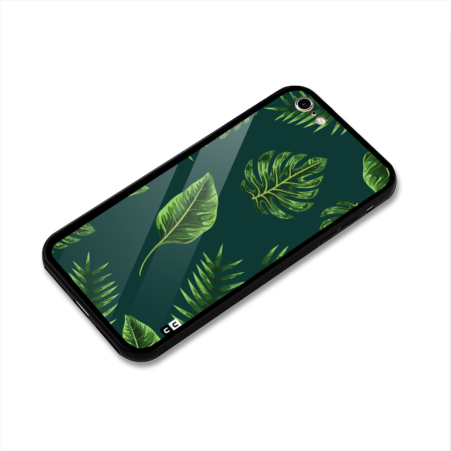 Green Leafs Glass Back Case for iPhone 6 6S