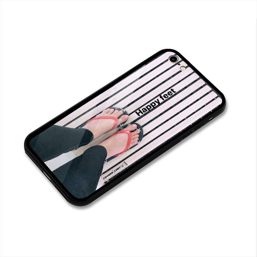 Happy Feet Glass Back Case for iPhone 6 6S