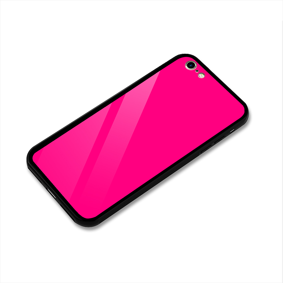 Hot Pink Glass Back Case for iPhone 6 6S