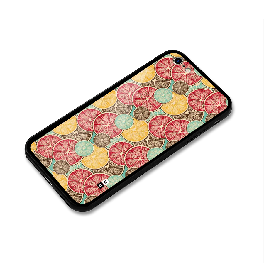 Juicy Pattern Glass Back Case for iPhone 6 6S