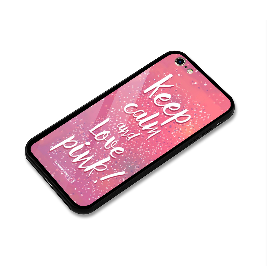Love Pink Glass Back Case for iPhone 6 6S