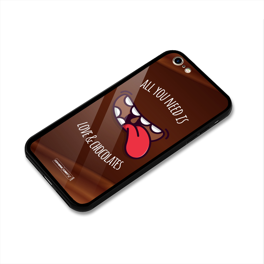 Love and Chocolates Glass Back Case for iPhone 6 6S