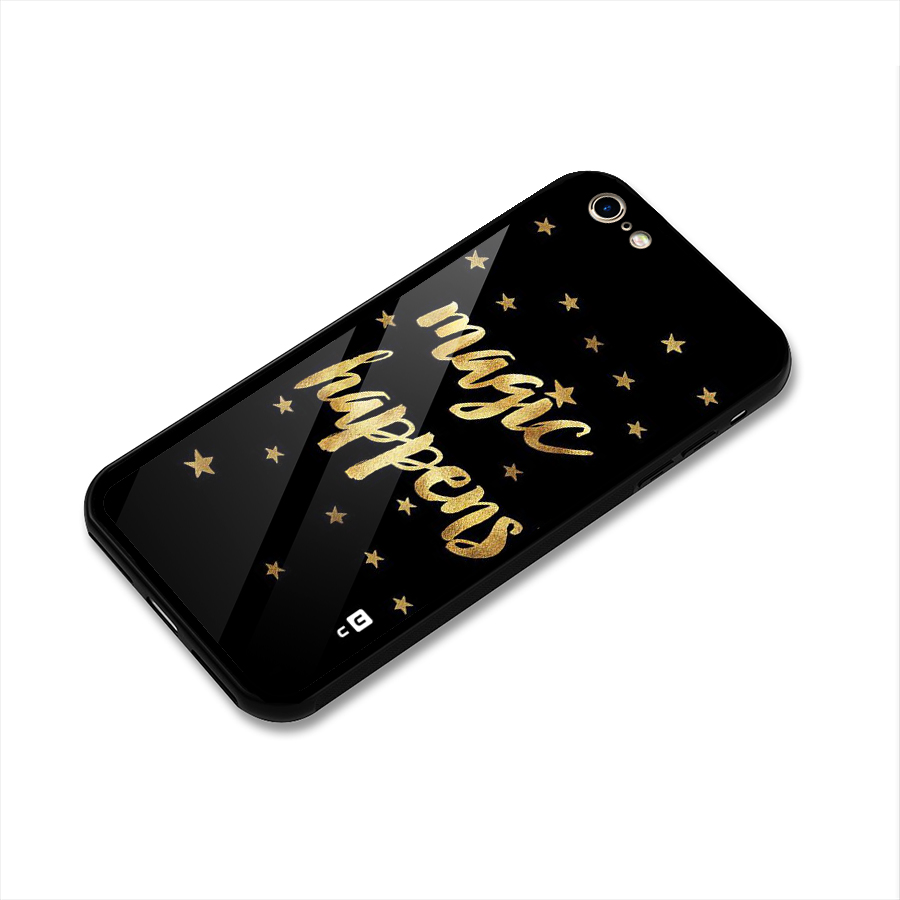 Magic Happens Glass Back Case for iPhone 6 6S
