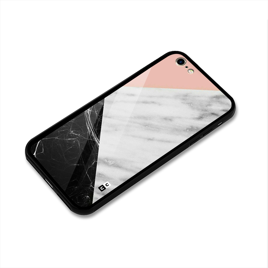 Marble Cuts Glass Back Case for iPhone 6 6S