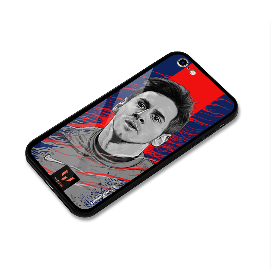 Messi For FCB Glass Back Case for iPhone 6 6S