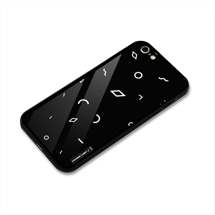 Minimal Shapes Glass Back Case for iPhone 6 6S