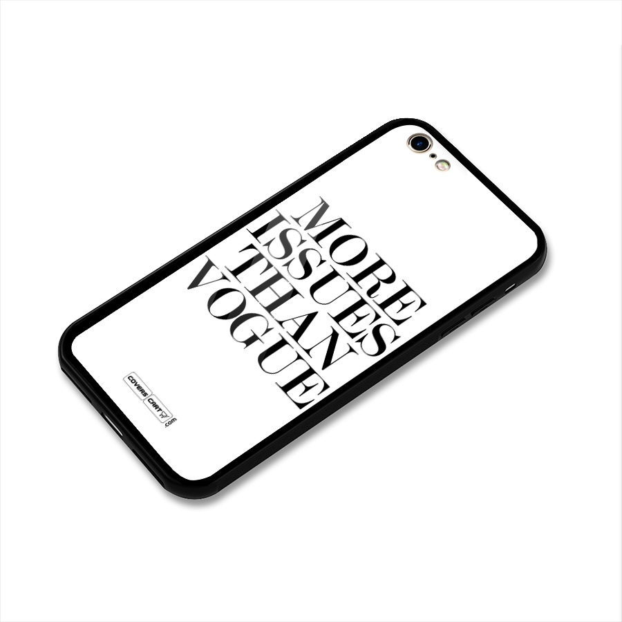 More Issues than Vogue (White) Glass Back Case for iPhone 6 6S