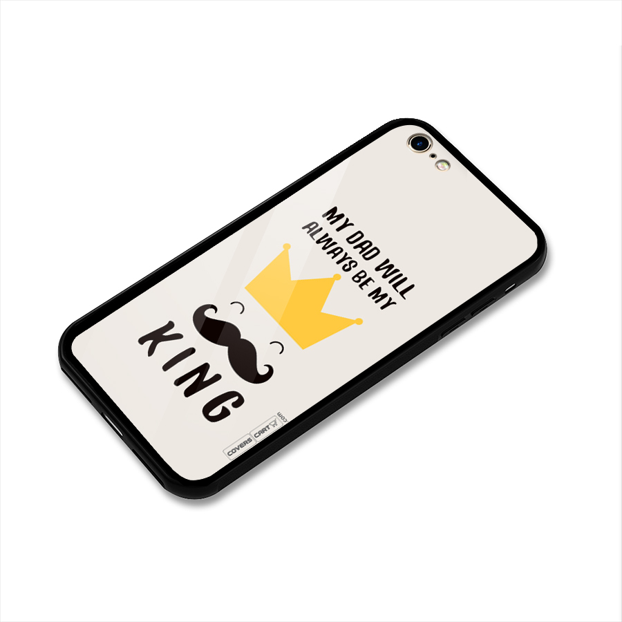 My King Dad Glass Back Case for iPhone 6 6S