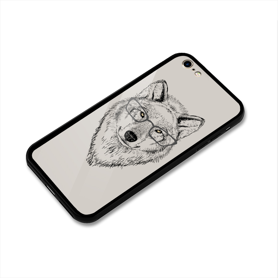 Nerdy Wolf Glass Back Case for iPhone 6 6S