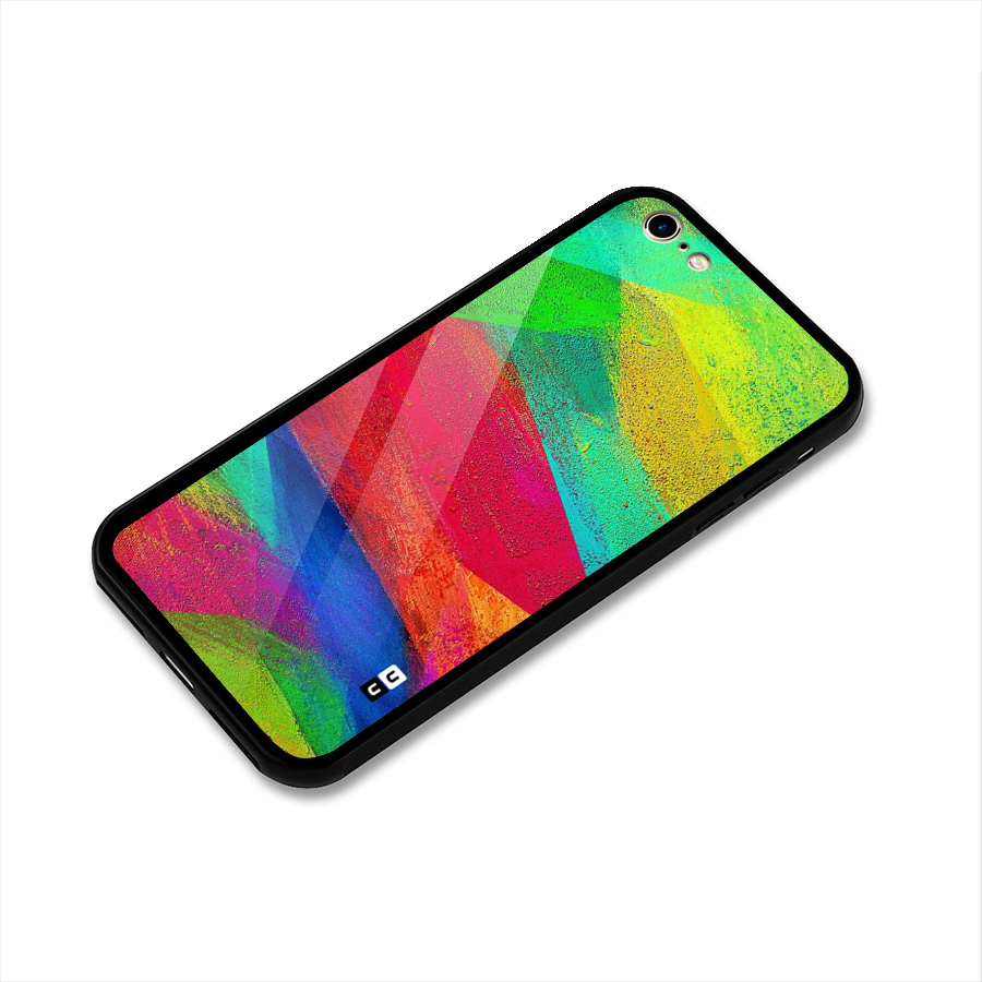 Paint Art Pattern Glass Back Case for iPhone 6 6S
