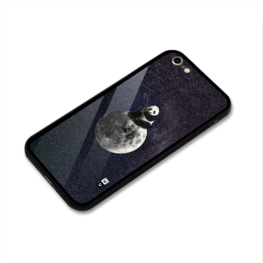 Panda Space Glass Back Case for iPhone 6 6S