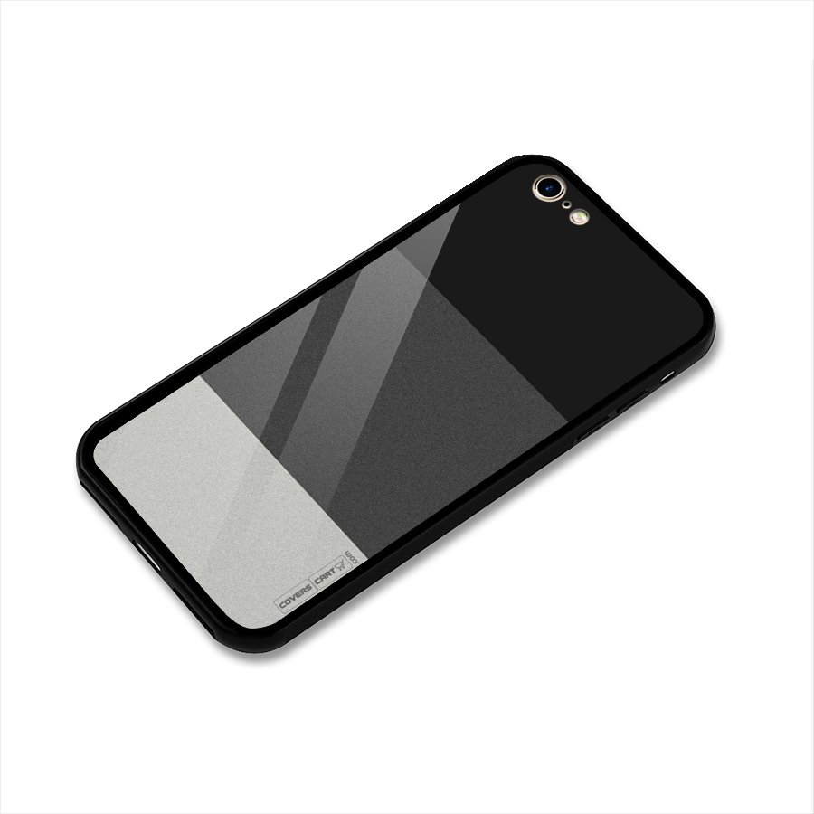 Pastel Black and Grey Glass Back Case for iPhone 6 6S