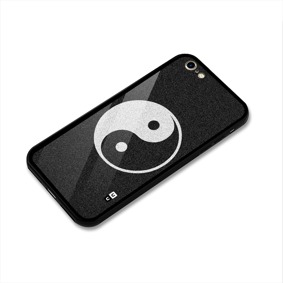 Peace Disorted Glass Back Case for iPhone 6 6S