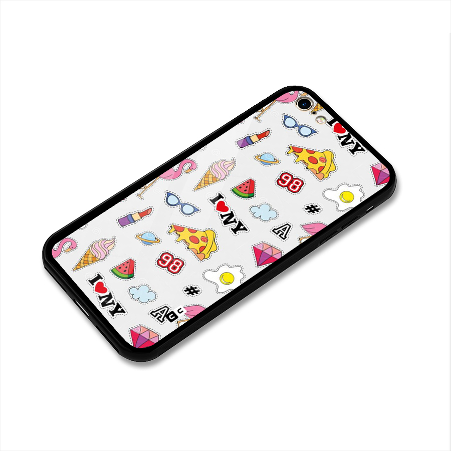 Personnel Quirk Glass Back Case for iPhone 6 6S