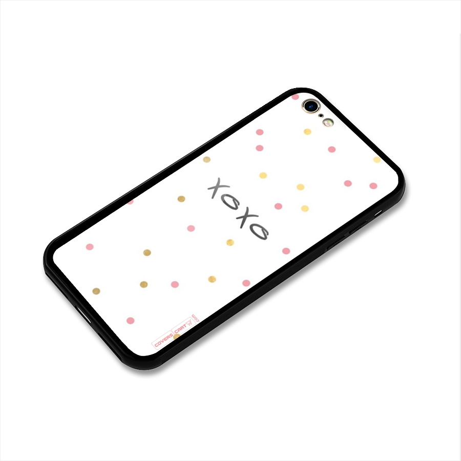 Polka Hugs Glass Back Case for iPhone 6 6S