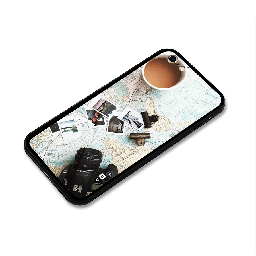 Post Stamps Travel Glass Back Case for iPhone 6 6S