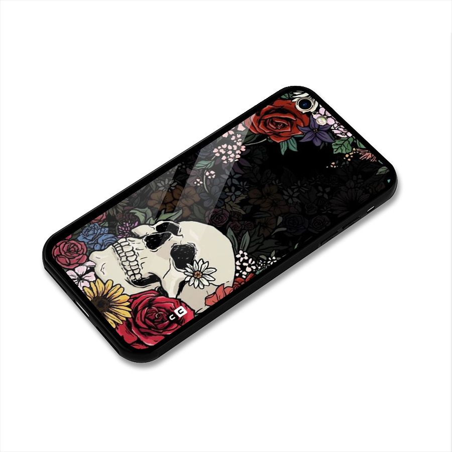 Pretty Skull Glass Back Case for iPhone 6 6S