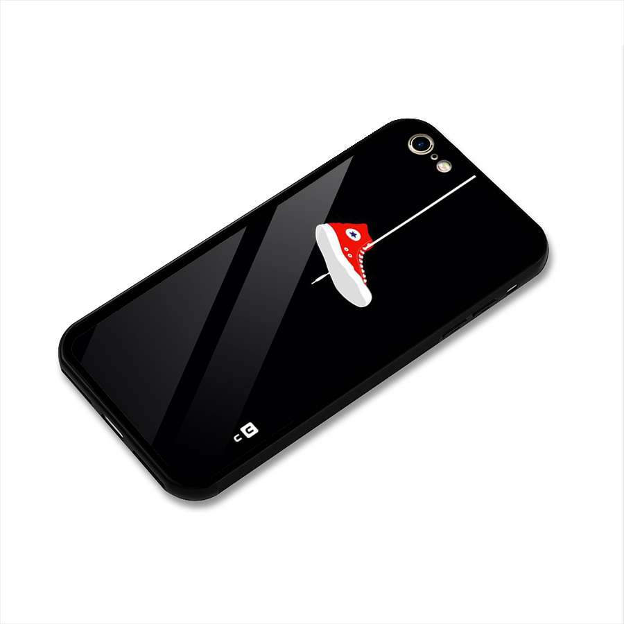 Red Shoe Hanging Glass Back Case for iPhone 6 6S