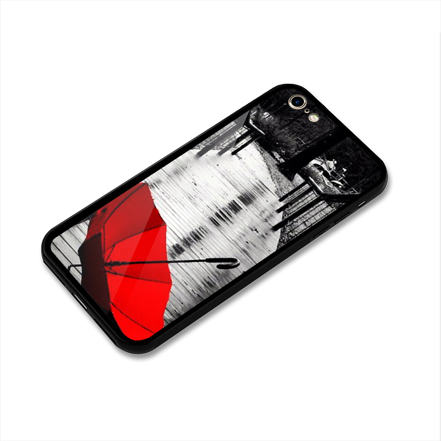 Red Umbrella Glass Back Case for iPhone 6 6S