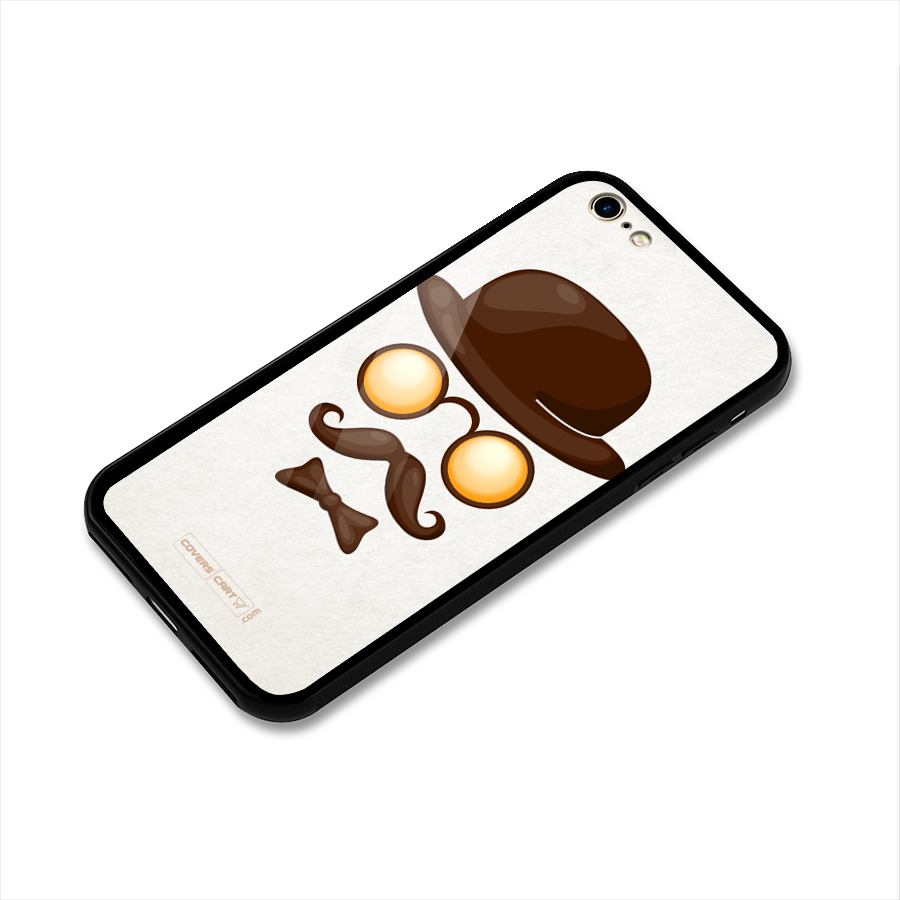 Retro Style Glass Back Case for iPhone 6 6S