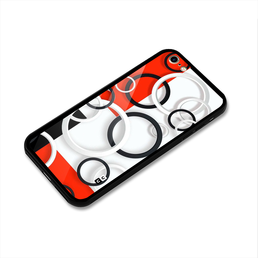 Rings Abstract Glass Back Case for iPhone 6 6S