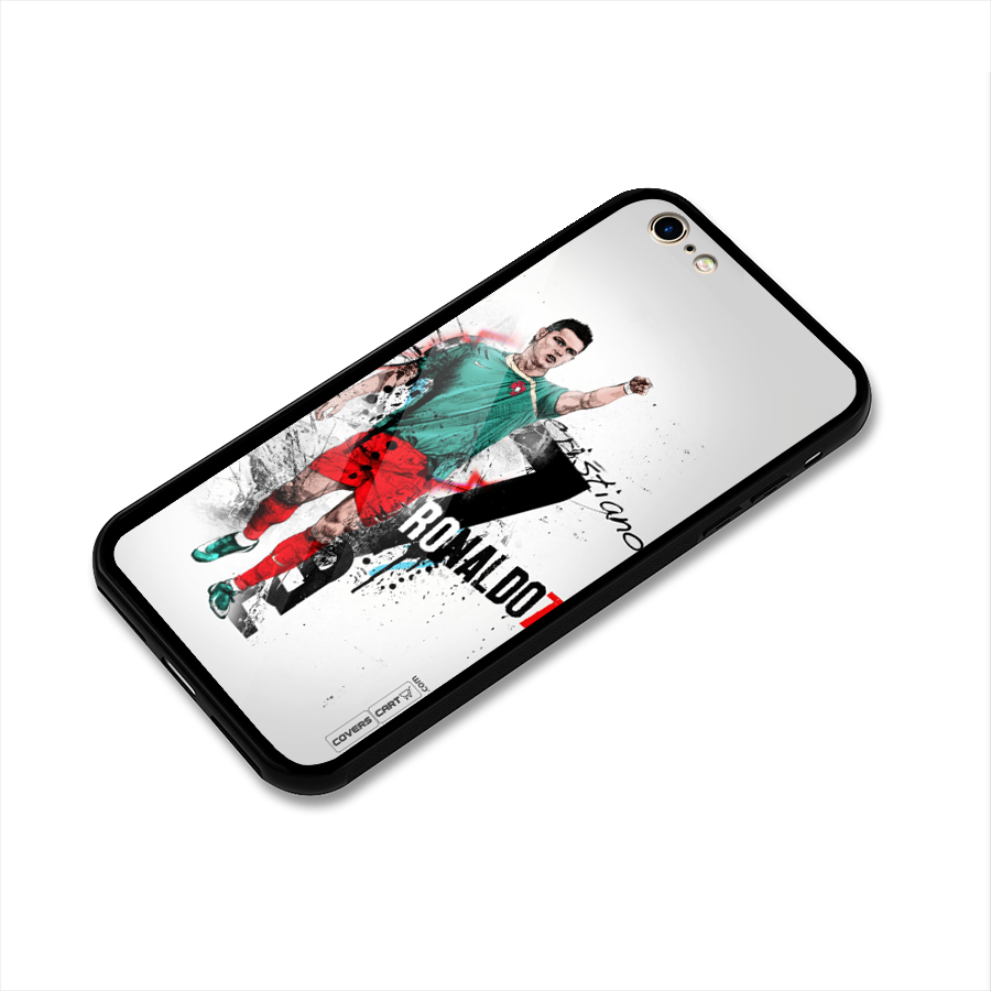 Ronaldo In Portugal Jersey Glass Back Case for iPhone 6 6S
