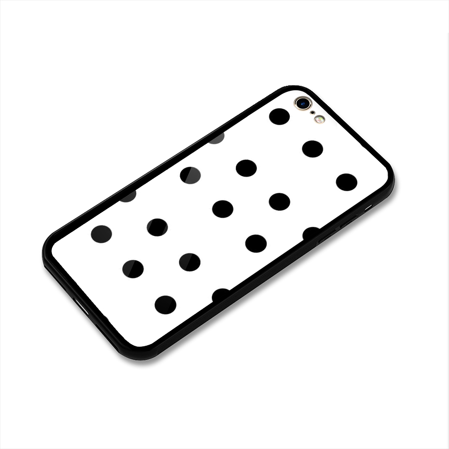 Royal Polka Dots Glass Back Case for iPhone 6 6S