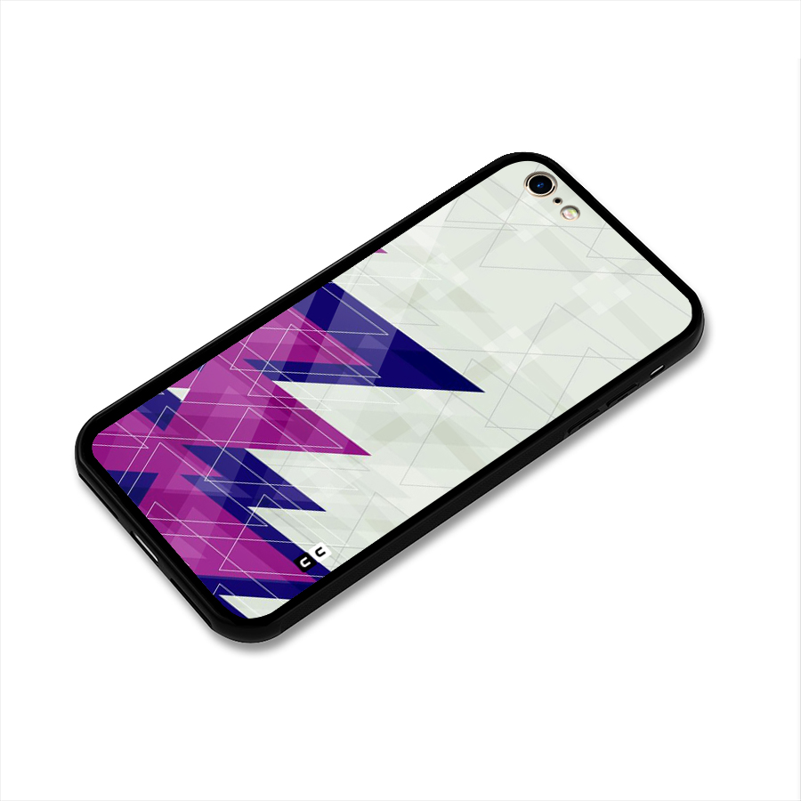 Sharp Abstract Design Glass Back Case for iPhone 6 6S