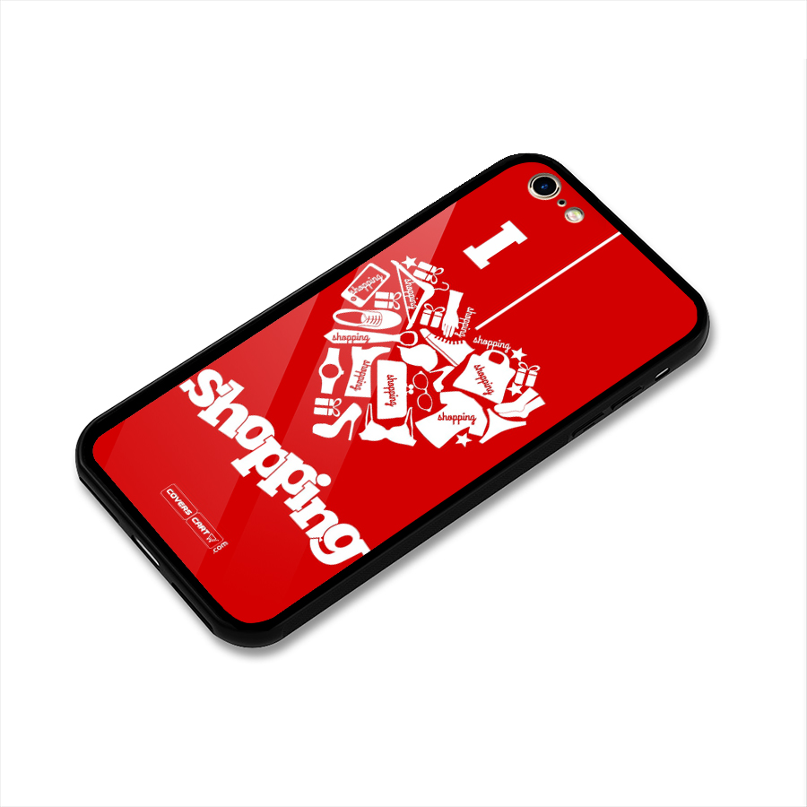Shopaholic Shopping Love Glass Back Case for iPhone 6 6S