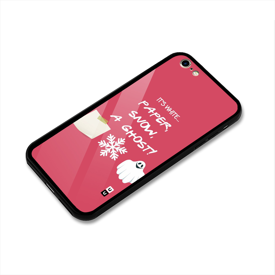 Snow Paper Glass Back Case for iPhone 6 6S